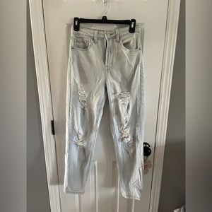 Wild Fable Distressed Highest Rise Mom Jeans